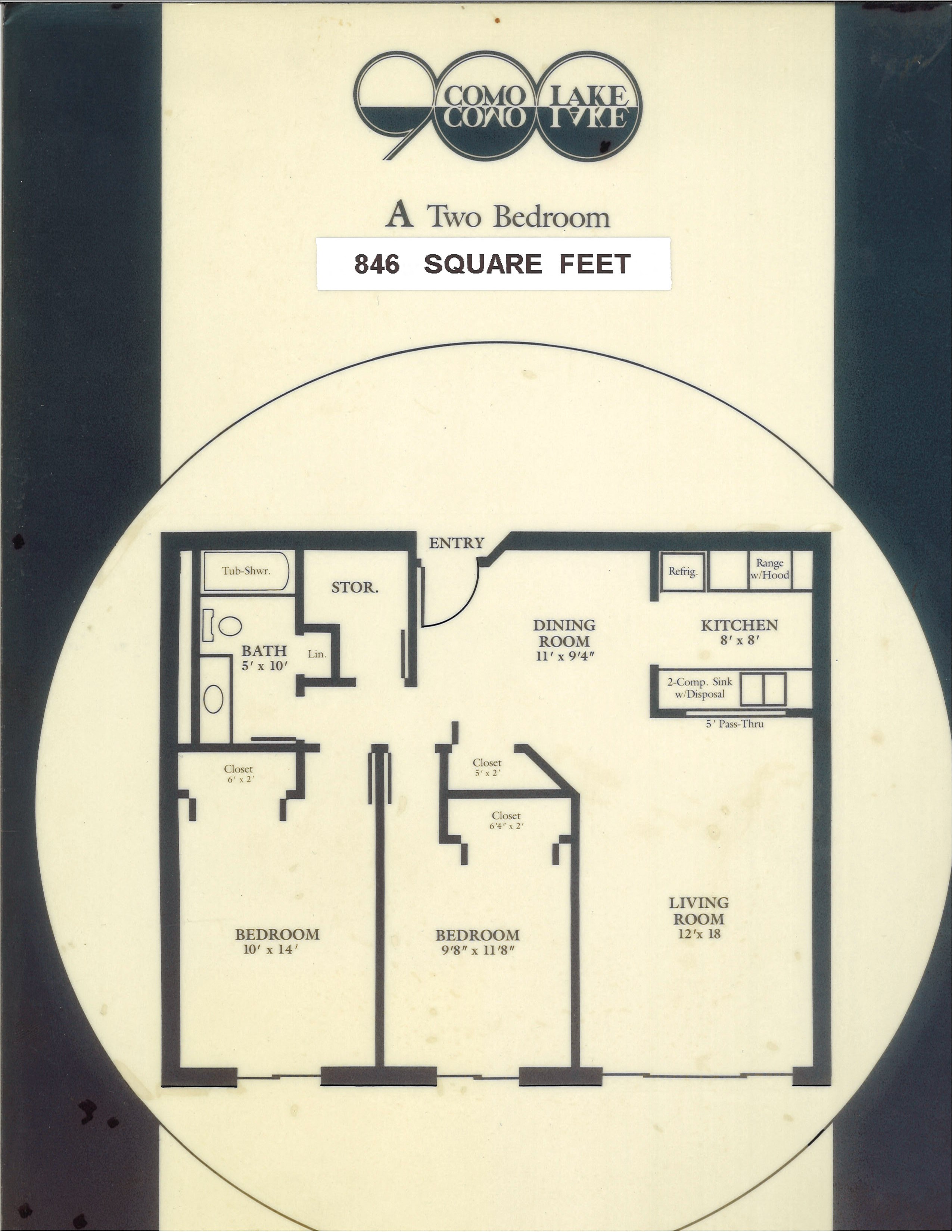 2 Bedroom medium floor plan